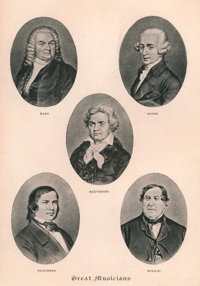 Grands Musiciens - Planche III, 1895 - Unbekannt