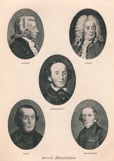 Grands Musiciens - Planche IV, 1895 - Unbekannt