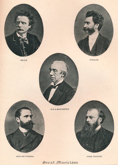 Grands musiciens - Planche IX, 1895 - Unbekannt