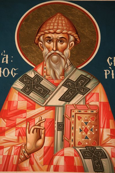 Icône orthodoxe grecque représentant Saint Spyridon, Thessalonique, Grèce - Unbekannt