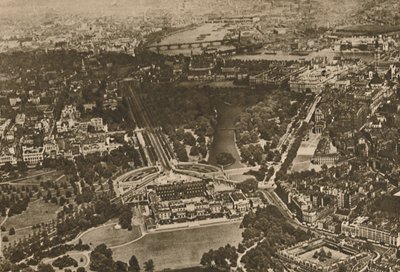 Bois verts par les eaux de Westminster : partie du manoir de Hyde sous l