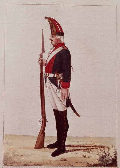 Grenadier du premier bataillon de marines, 1786 - Unbekannt