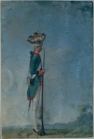 Grenadier du régiment Preobrazhensky, fin des années 1770 - Unbekannt
