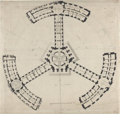 Plan au sol pour une Académie des Beaux-Arts - Unbekannt