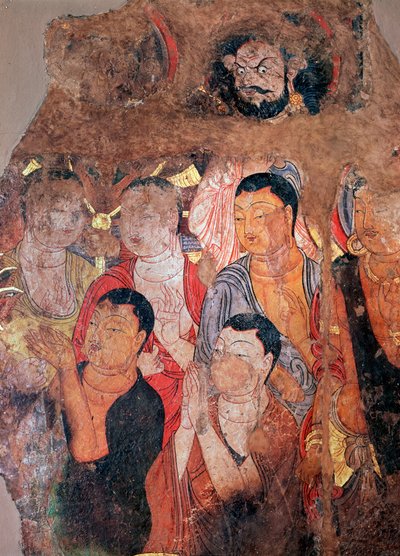Groupe de moines et de Bodhisattvas, 9e-10e siècle - Unbekannt