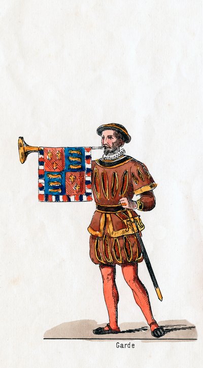 Garde, costume pour la pièce de Shakespeare, Henry VIII, 19ème siècle - Unbekannt