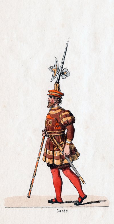 Garde, costume pour la pièce de Shakespeare, Henry VIII, 19e siècle - Unbekannt