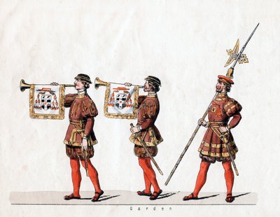 Gardes, costume pour la pièce de Shakespeare, Henry VIII - Unbekannt