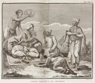 Guru et ses disciples, Inde - Unbekannt