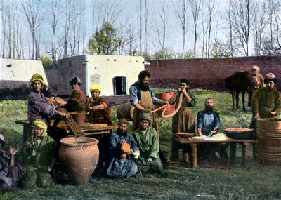 Usine de traitement des intestins, Boukhara, Ouzbékistan, vers 1890 - Unbekannt
