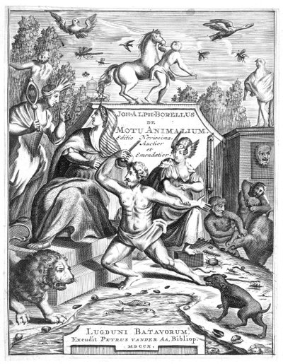 Page de titre de De Motu Animalum par Giovanni Borelli, 1710 - Unbekannt