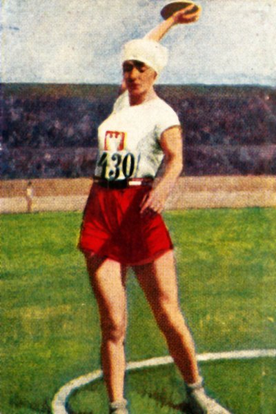 Halina Konopacka de Pologne, championne du monde de lancer du disque, 1928 - Unbekannt
