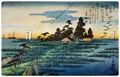 Haneda No Rakugan, oies rentrant chez elles à Haneda, années 1830 1925 - Unbekannt