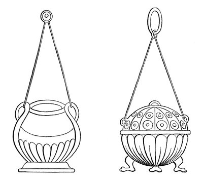 Lampes suspendues, 9ème siècle, 1870 - Unbekannt