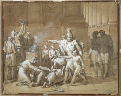 Hannibal jurant une inimitié éternelle envers Rome, vers 1808 - Unbekannt