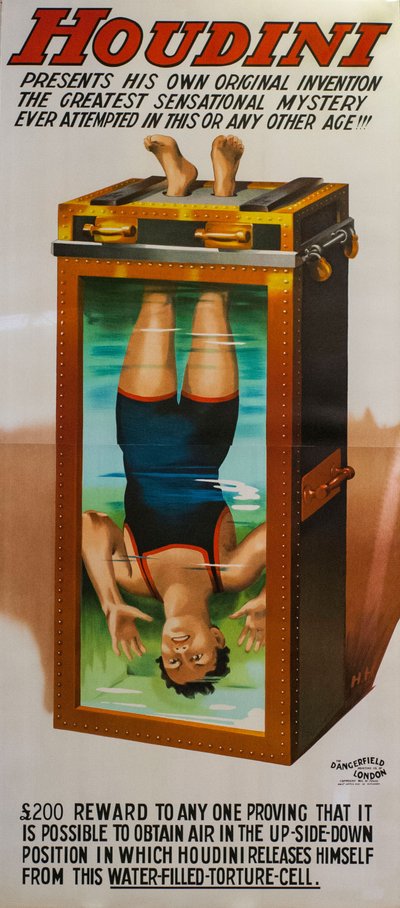 Harry Houdini. Cellule de torture à l