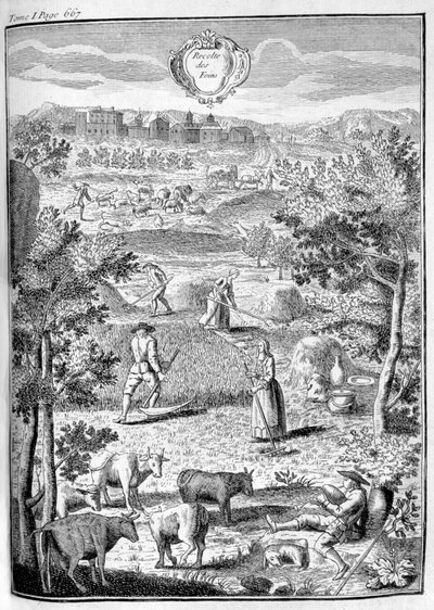 Récolte du foin, 1775 - Unbekannt