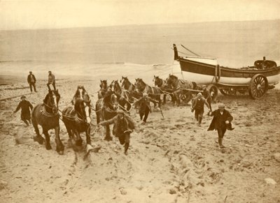 Remorquage du canot de sauvetage, vers 1930 - Unbekannt