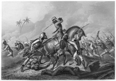 La colonne de Havelock attaquant les mutins devant Cawnpore, 1857, vers 1860 - Unbekannt