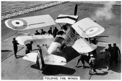 Hawker Osprey sur le pont du porte-avions HMS Eagle, 1937 - Unbekannt