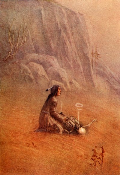Il alluma la pipe et la plaça dans la bouche du squelette, 1914 - Unbekannt