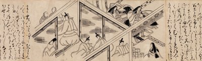 Chapitre Heartvine Aoi du Conte de Genji Genji monogatari, 16ème siècle - Unbekannt