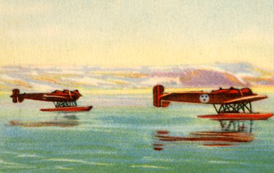 Hydravions Heinkel HE 5 utilisés dans la recherche d