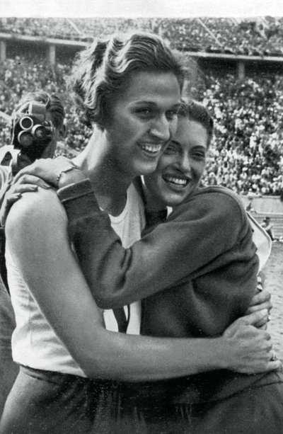 Helen Stephens et Alice Arden, athlètes américaines, Jeux olympiques de Berlin, 1936 - Unbekannt