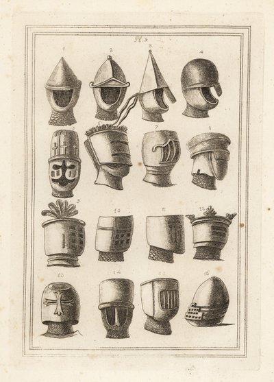 Casques des grands sceaux des rois et barons - Unbekannt