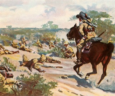Hendrik Witboi mortellement blessé dans les combats à Fahlgras, 29 octobre 1905, 1936 - Unbekannt