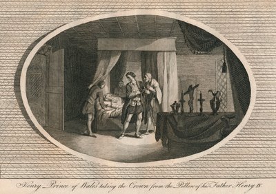 Henri, prince de Galles prenant la couronne du coussin de son père Henri IV, 1413 1793 - Unbekannt