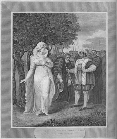 Henri VIII en colère contre le chancelier venu saisir Catherine Parr, 1838 - Unbekannt