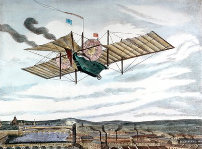 Conception de 1843 de Henson et Stringfellow pour une machine volante à vapeur - Unbekannt
