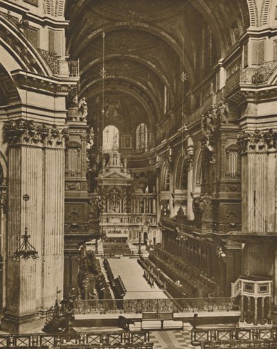 Haut autel de Saint-Paul vu à travers la longue perspective du chœur, vers 1935 - Unbekannt