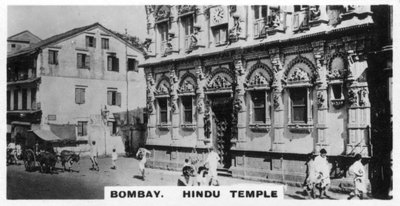 Temple hindou, Bombay, Inde, vers 1925 - Unbekannt