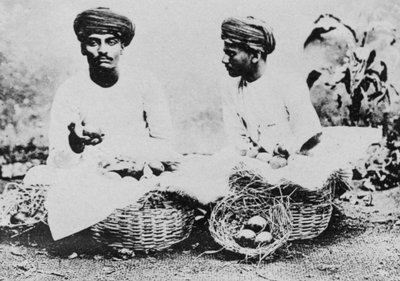 Vendeurs de fruits hindous, Inde, 20ème siècle - Unbekannt