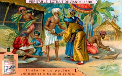 Histoire du papier : 1, vers 1900 - Unbekannt