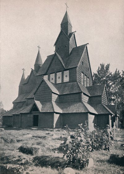 Église en bois de Hitterdal, 1914 - Unbekannt