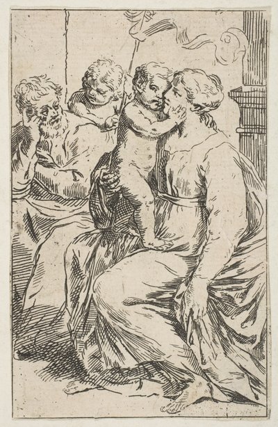Sainte Famille avec Saint Jean-Baptiste, copie inversée d