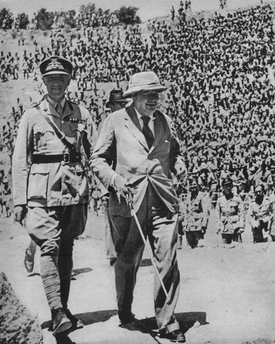 Retour par les champs de bataille - M. Churchill dans l