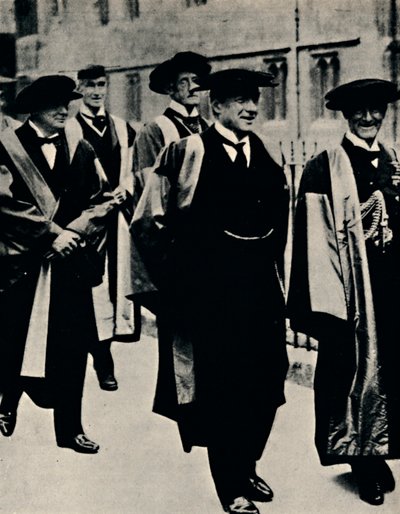 Diplôme honorifique à Oxford, 1925, 1945 - Unbekannt