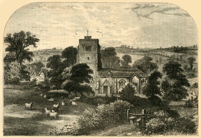 Église de Hornsey en 1750, vers 1876 - Unbekannt