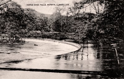 Chutes de Horseshoe sur la rivière Dee, près de Llangollen, Pays de Galles, début du 20ème siècle - Unbekannt