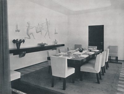 Maison à Bucarest par Rudolf Frankel - La salle à manger, 1942 - Unbekannt