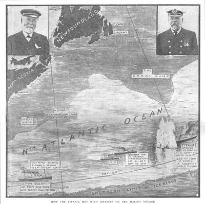 Comment le Titanic a rencontré le désastre lors de son voyage inaugural, 20 avril 1912 - Unbekannt