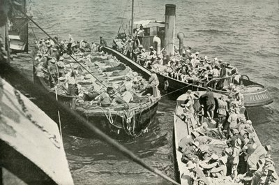 Comment les blessés étaient transportés vers les navires-hôpitaux, 1919 - Unbekannt