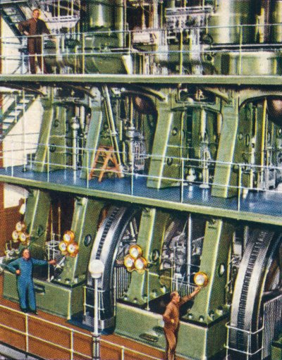 Énorme moteur de pompage à triple expansion, 1938 - Unbekannt