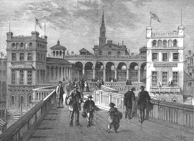 Marché de Hungerford depuis le pont, 1850 1897 - Unbekannt