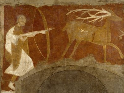 Scène de chasse, première moitié du 12ème siècle, possiblement 1129-34 - Unbekannt
