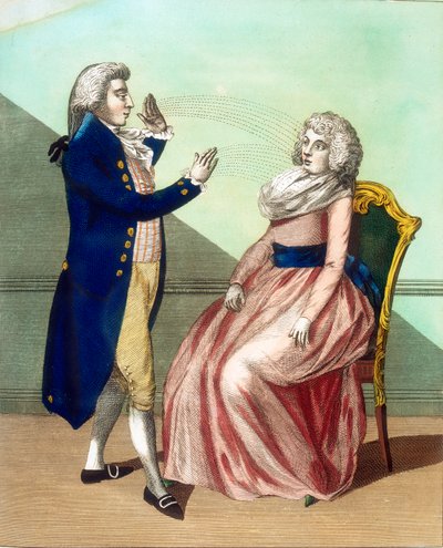 Hypnotiseur hypnotisant un patient, c1795 - Unbekannt